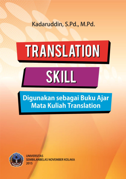 Sampul buku Translation Skill